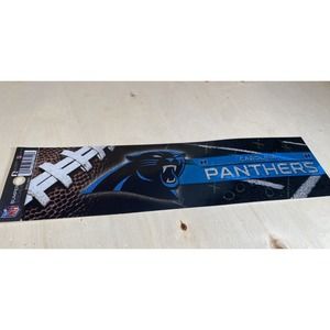 Carolina Panthers Bumper Sticker Football NFL Brand‎ Glitter Design Licensed